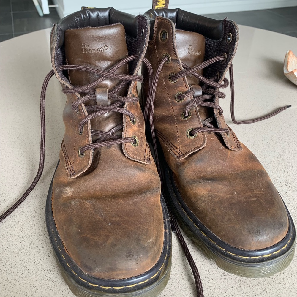 Brown doc martens fits size 11